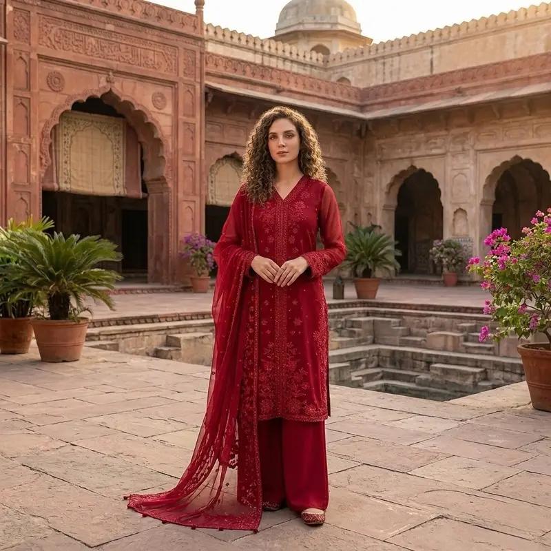 Women's Casual Indian-Pakistani Dress, Womenswear Casual Modesty Dress Asian