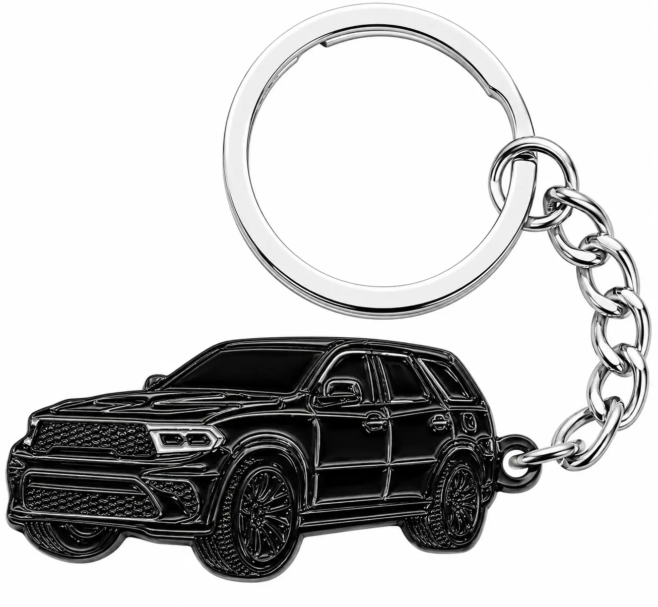Dodge Durango SRT Keychain – Black SUV Key Ring, Performance Car Accessory, Gift for Durango Owners & Dodge Lovers