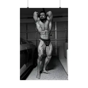 Chris Bumstead "Daddy CBUM" Thavage Mr. Olympia Champion CBUM Posing Premium Poster 2