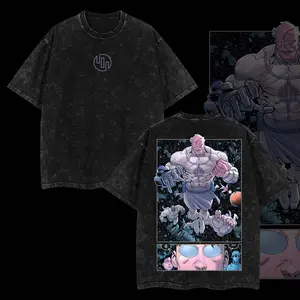 Superstyle Limited Edition Conquest Viltrumite Invincible War Comic Double Printed Oversize Lightweight Acid Washed Tee, TV Series Graphic Tee T-Shirt