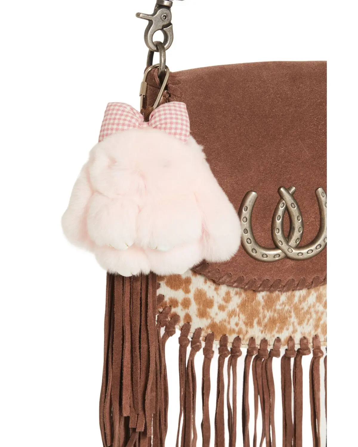 Shyanne Women's Plush Bunny Bag Charm - Aa349-Pink