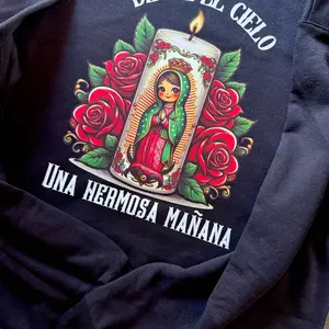Desde El Cielo Una Hermosa Mañana Virgin De Guadalupe Sweater