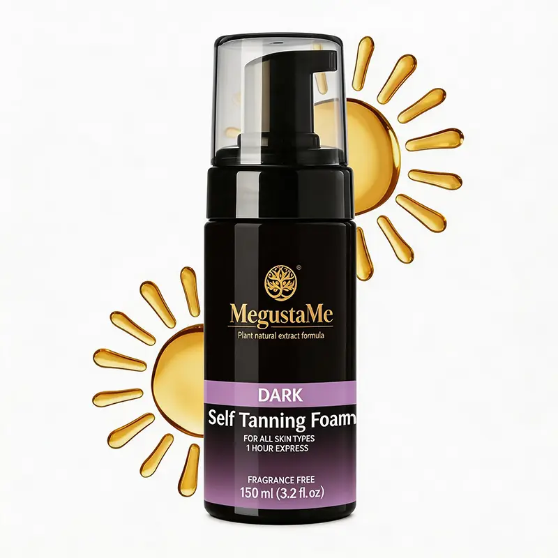 Dark Express 1 Hour Bronzing Foam Body Self-Tanner - Streak-Free, Never Orange, Lightweight Mousse for All Skin Types, Vegan, Cruelty-Free, 5.2 fl oz, Body Self-Tanners, Bronzing Foam Body Self-Tanners