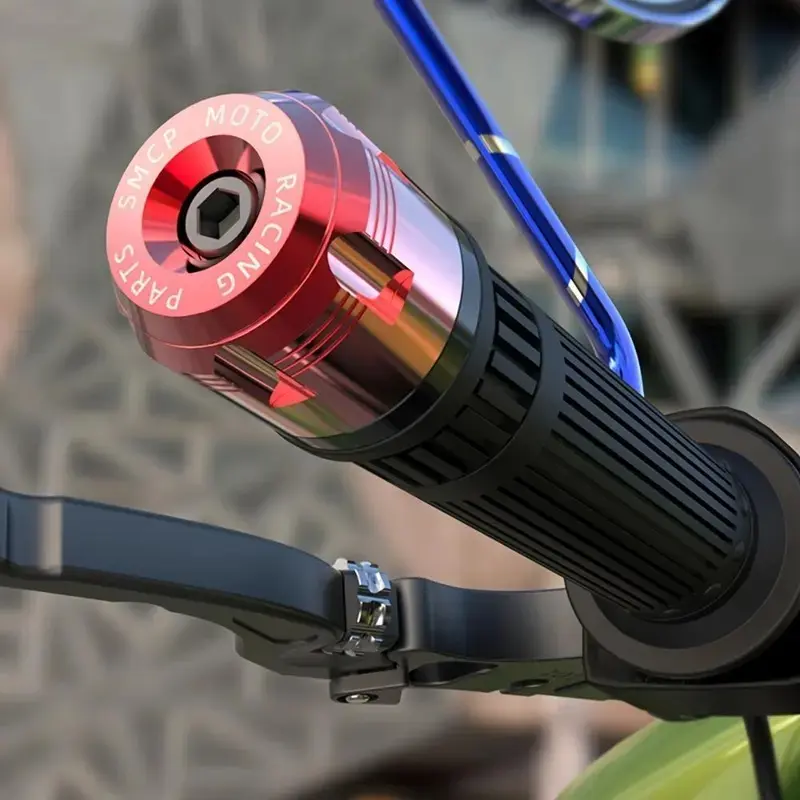 Motorcycle Handlebar End Plugs, Aluminum Alloy Material for Easy Installation, Durable Shock-Resistant Design, Universal Fit for Dirt Bikes and Motorcycles, Perfect Gift for Motorcycle Enthusiasts, Motocross Accessories
