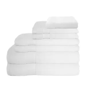 Luxury Towel Set in White with Optional Monogram