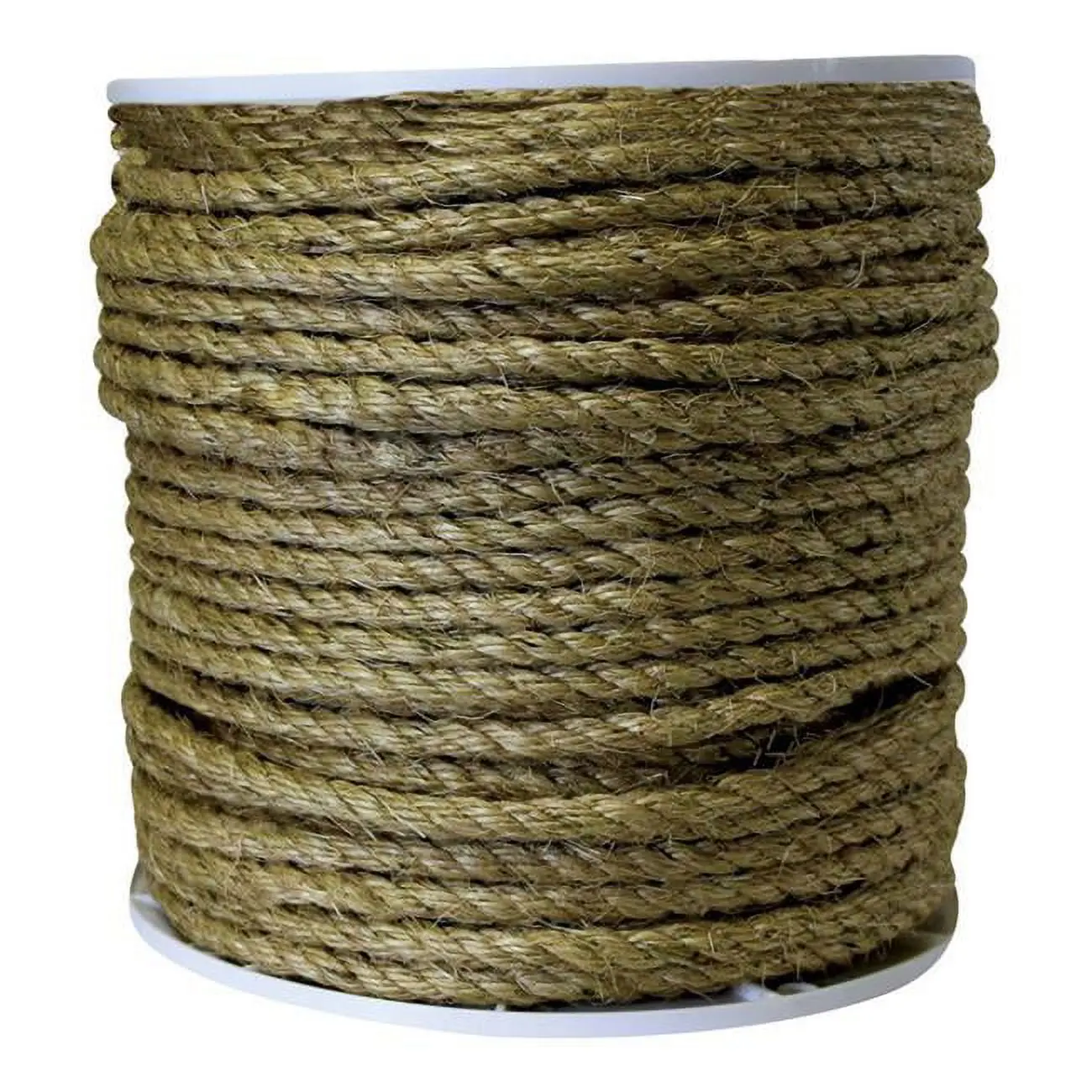 Heavy-Duty Multipurpose 0.5 in. x 200 ft. Brown Twisted Sisal Rope, 10.8 lbs Weight Capacity, 4158 lb Tensile Strength, Acid Resistance, Chemical-Resistant, Water Floats