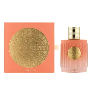 Khadlaj Peach Velvet for Women Eau de Parfum Spray, 3.4 Ounce