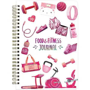 Fitness Workout Journal  Nutrition  Calorie Counter Log Diary Notebook Meal Planner Diet Exercise    6.1" x 8.5"