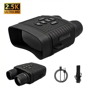 2.5k Night Vision Binoculars with Camera, 4.3 Inch HD Display, 6x Digital Zoom for Hunting & Fishing, Infrared Night Vision Gift for Father's Day, High Definition Binoculars, Outdoor Binoculars