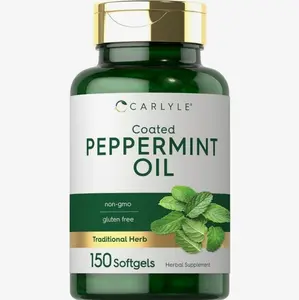 Peppermint Oil Capsules | 150 Softgels | Herbal Supplement | Non-GMO, Gluten Free