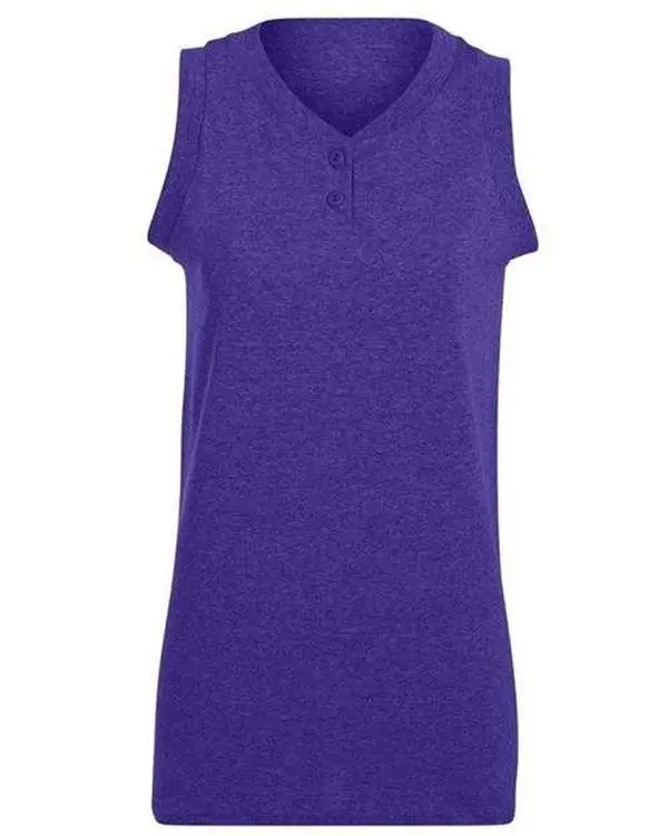 Augusta Sportswear - Women's Sleeveless Two Button Softball Jersey - 550