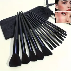 This 13-piece Travel-friendly Makeup Brush Set Features Soft Bristles for Precise Application of Pressed Powder, Easily Achieving A Flawless Base and Stunning Eye Makeup. It Includes A Dedicated Travel Pouch, Perfect for Home Use or On The Go.