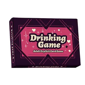 50 Adult Drinking Game Cards, Post-Dinner Team Board Games, Tabletop Games, Party Board Game, Fun Question and Conversation Entertainment, Holiday Gifts for Christmas & Valentine's Day