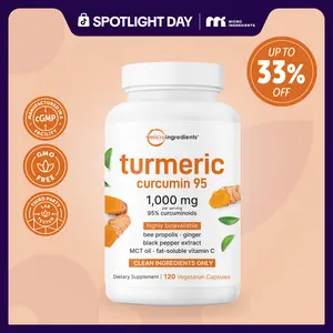 Micro Ingredients Turmeric Curcumin 1,000mg | 95% Curcuminoids with Black Pepper & MCT Oil for Ultimate Absorption, No Filler, No GMO - 120 Vegetarian Capsules Micro Ingredients Turmeric Curcumin 1,000mg | 95% Curcuminoids with Black Pepper & MCT Oil for Ultimate Absorption, No Filler, No GMO - 120 Vegetarian Capsules