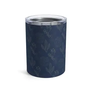 Don't Chase Attract Navy Blue on Tumbler 10z Positive Energy Cup, Manifestation Gift, Law of Attraction Gift
