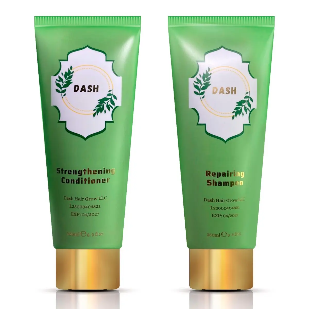 Dash Natural Repairing Shampoo and Strengthening Conditioner Haircare Moisturizer Moisturizing