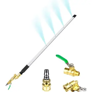 24" Radiator Cleaning Wand, Household &, 4500 PSL Radiator  Washer Wand with 3 Upgraded 1/4" Quick Couplers Dual-Use Water/Air, Portable Radiator Cleaner Wand Tool