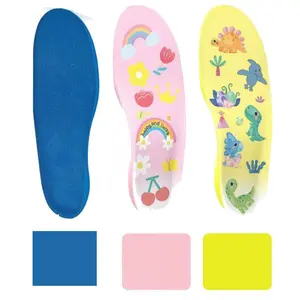 Sanpon Pink/Blue/Yellow Insoles for Airtag Hidden Holder, Tracker Devise Case for Kids, Adults and Elderly, Comfortable Inserts for Shoes, 135-290mm, Soft Cushioned Insoles, Pu Material,summervibes