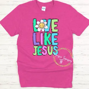 Love Like Jesus Soft Lightweight Cotton T-shirt Easter Casual