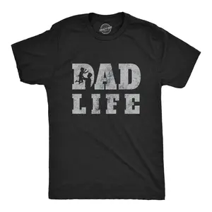 Mens Dad Life T Shirt Funny Proud Fathers Day Papa Parent Novelty Graphic Tee Mens Funny T Shirts Cool Vintage Fashion T-Shirt Gift Classic Menswear Dad Joke Apparel for Men Novelty Tees for Guys Black