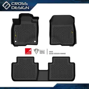 CROSSDESIGN Floor Mats Liners Fit For 2023-2024 Honda HR-V HRV TPE All-Weather  Upgraded Version