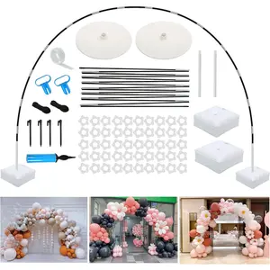 Balloon Arch, Innovation Large Sturdy Balloon Arch Kit,10Ft Wide & 9FT Tall Adjustable Balloon Stand with Water Fillable Bases, Manual Pump - for Wedding, Birthday, Baby Shower, Graduation