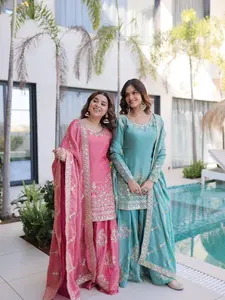 PREMIUM READYMADE TOP-SHARARA-DUPATTA COLLECTIONS 2026