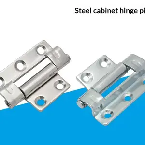 Thick Stainless Steel Hinge with Motor Box, Industrial Machinery Cabinet Door Bendable Fold Hidden Load-Bearing Carbon Steel Hinge