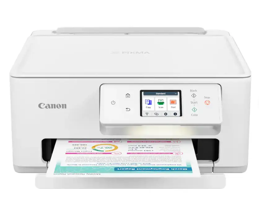 Canon PIXMA TS7720 Wireless All-in-One Inkjet Printer, Color Photo Printer with Print, Scan & Copy, Auto 2-Sided Printing, Wi-Fi, Mobile Printing, Borderless Photo Printing, 2.7" Touchscreen, Compact Home Printer