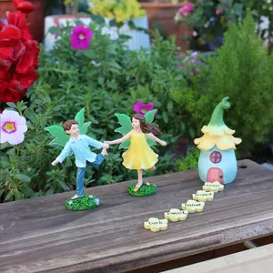 Fairy Tale Elf Ornament, 1 Box Spring Fairy Tale Elf Decoration, Home Decor Accessory for Living Room Bedroom Garden, Gift for Friend & Family