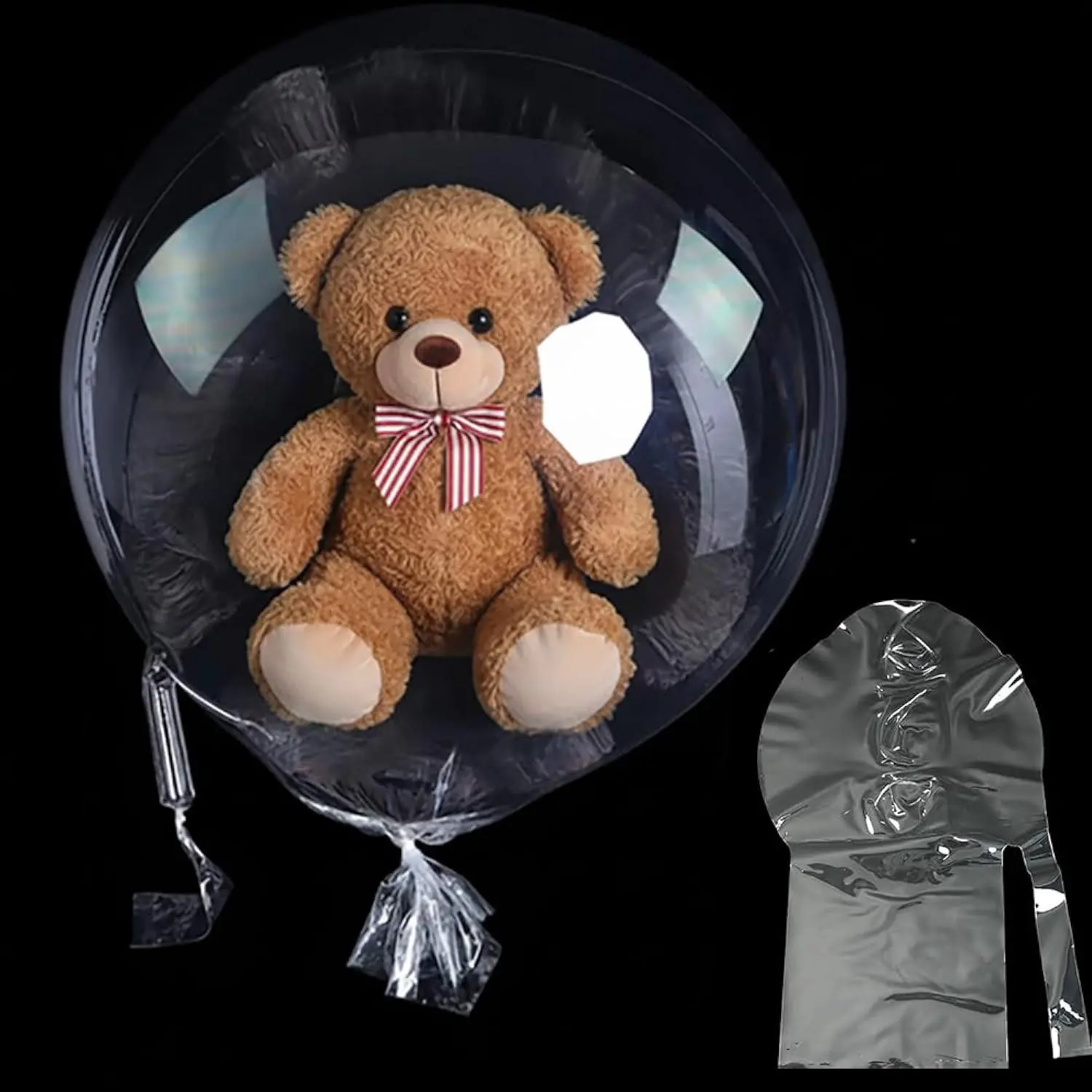 Large Clear Balloons For Stuffing - 15Pack Big Extra Wide Mouth Bobo Balloons For Stuffing, Bulk Transparent Balloon Set Decor For Valentine'S Day Birthday Baby Showers Party Decorations