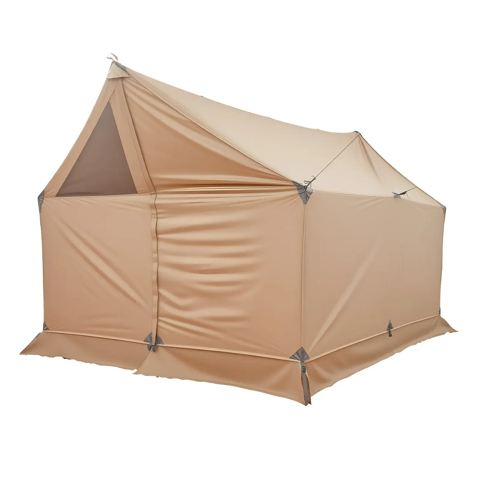 2-Person Pole-Free Cabin Hot Tent, Custom Stove Jack, Lightweight Quick-Pitch Design, Multi-Air Vent System for Condensation-Free Winter Backpacking Camping (Pop-Up Tent for Outdoor Camping & Hiking)