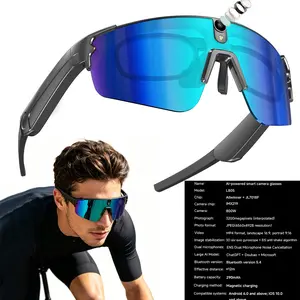 Sport Ai Smart Glasses with Camera, Eis Stabilization, Bluetooth-compatible 8mp HD Camera, Ai Voice Assistant, Real-Time Translation, Polarized Lenses