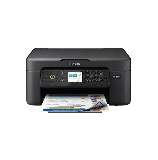 Epson Expression Home XP-4200 All-in-One Inkjet Printer, Black, Wireless Printer, Color Printer, Home Printer, Compact Printer, Office Printer, Inkjet Printer