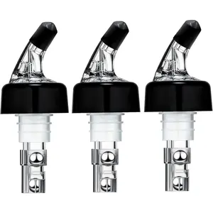 3 Pack 1oz/30ml Measured Liquor Pour Spout for Alcohol Bottles Shot Pourer Cocktail Liquor Dispenser Bar Bartending Tool