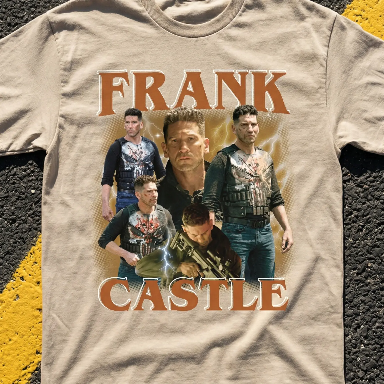 Frank Cassett Vintage Mineral Washed T-shirt, White Skull Funisher 1 Batch 2 Bacth Penny D1e Movie Sweatshirt, Jon Bernthal Hoodie, Gift For Pretty Fan Girls, Gift for Comic Fans