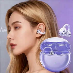 Wireless Open-Ear Headphones, TWS Earbuds with Charging Case, Stereo Sound Earphones for Android & iPhone, Bluetooth-compatible Earbuds for Sports, Audio Gift, True Wireless Headphones