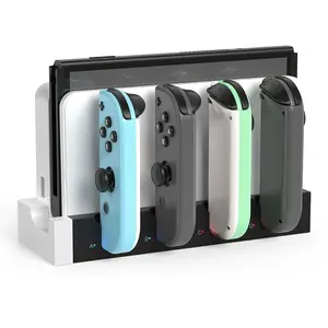 P-CPS037    Charging Dock Compatible with Nintendo Switch & Switch OLED Model Joycons, Switch Controller Charger Dock Station for Joycon Charges up to 6pcs, Charging Stand Station for Nintendo Switch/OLED Model