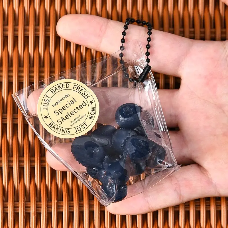 Blueberry Silicone Slow-Rebound Realistic Food Simulation Squishy Toy - Fidget Stress Ball, Soft Moldable Sensory Toy for Relaxation, Party Bags & Gifts, Stress Relief