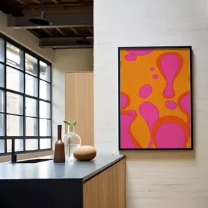 Abstract Pattern Unframed Painting, 1 Count Modern Wall Art Canvas Printing, Wall Art Decor for Home Living Room Bedroom Office, Ornaments