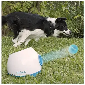 iFetch Too (Large) Interactive Ball Thrower for Dogs- Launches Standard Tennis Balls