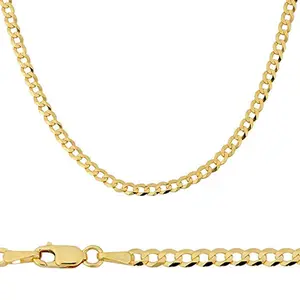 10k gold Shiny Cut Chain 5mm, size 18 , unisex