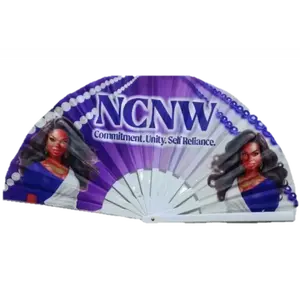 NCNW Folding Plastic Hand Fan