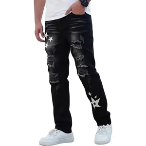 Black Jeans For Men summer mens clothing Denim Pants Casual Trousers Streetwear Y2k Clothing vacation outfit