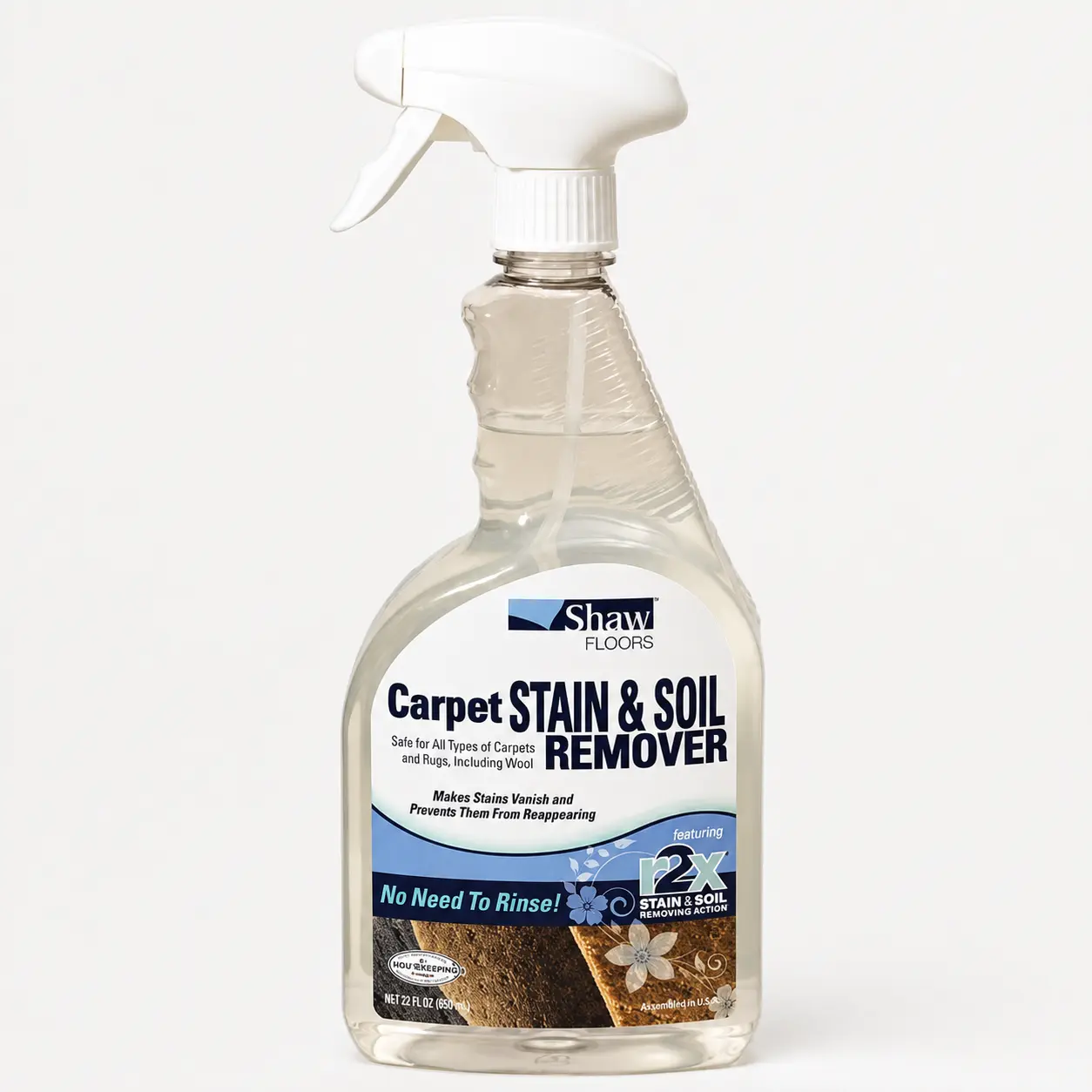 Shaw Floors R2X Carpet, Rug & Wool Stain and Soil Remover Spray Bottle, 32 oz