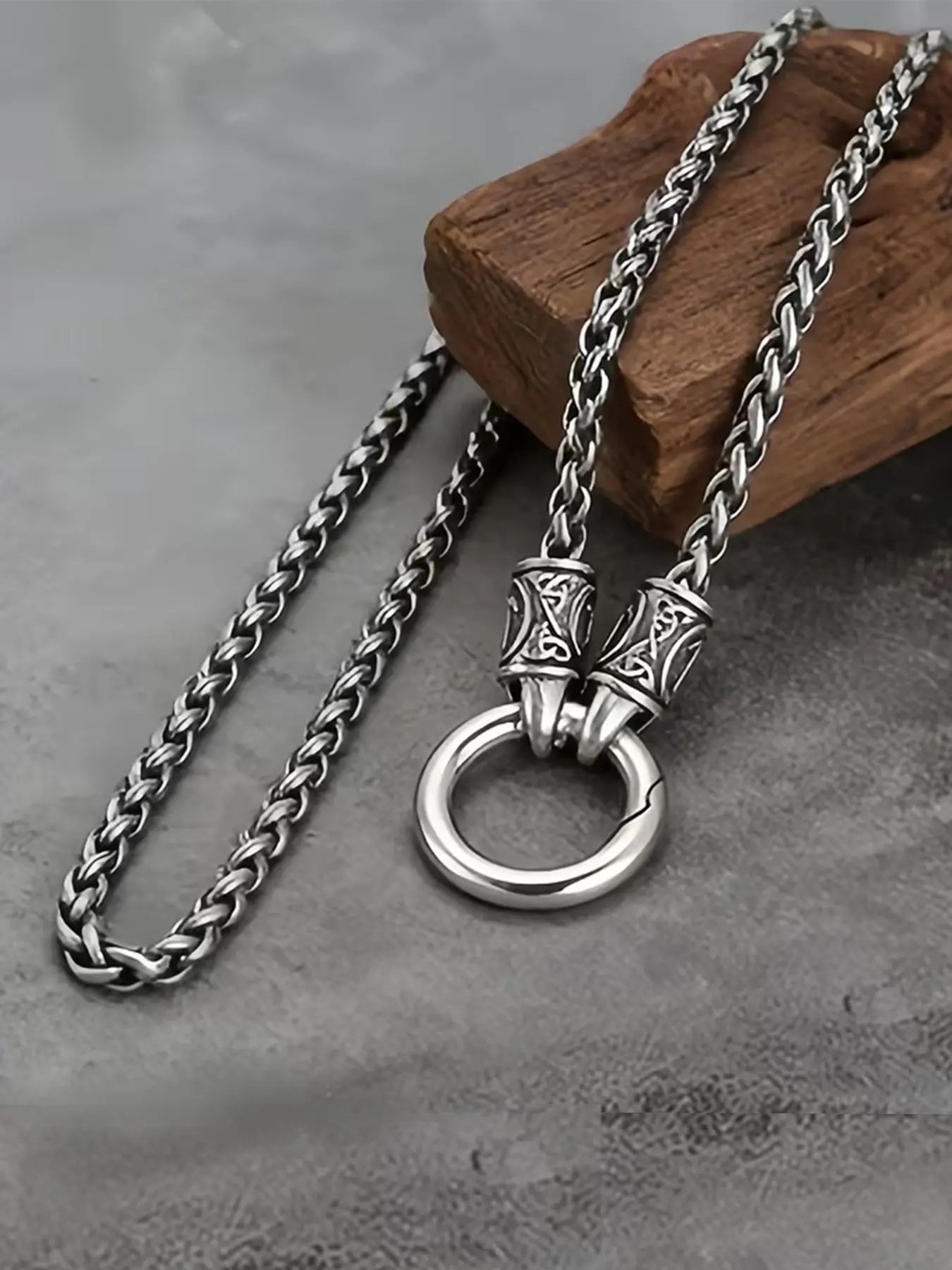 1pc Creative Dragon Bone Necklace Men's Viking Necklace Punk Hip-Hop Necklace Alloy Pendant Necklace Trendy New Product, Costume Jewelry Necklace, Suitable for Daily Wear and As a Gift, Gothic Jewelry
