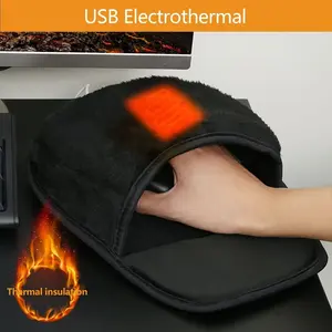 USB Heated Mouse Pad Hand Warmer, Gaming Mouse Pad for Office Home Computer Laptop, Non-Slip Rubber Design, Small Desktop Mouse Pad Gift Choice, USB Heating Feature