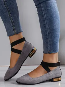 Women's Pointed Toe Comfortable PU Work Shoes, Cute Penny Loafers Slip-On Ballet Flats, Fashion Versatile Office Shoes, Walking Shoes