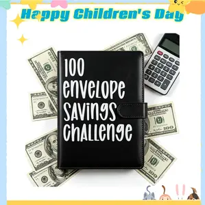 2026 New 100 Envelopes Savings Challenge Book, A5 Portable Budget Binder, Comes With Cute Decor Stickers, Easy 100 Days Save $5050, Practical Financial Planner
