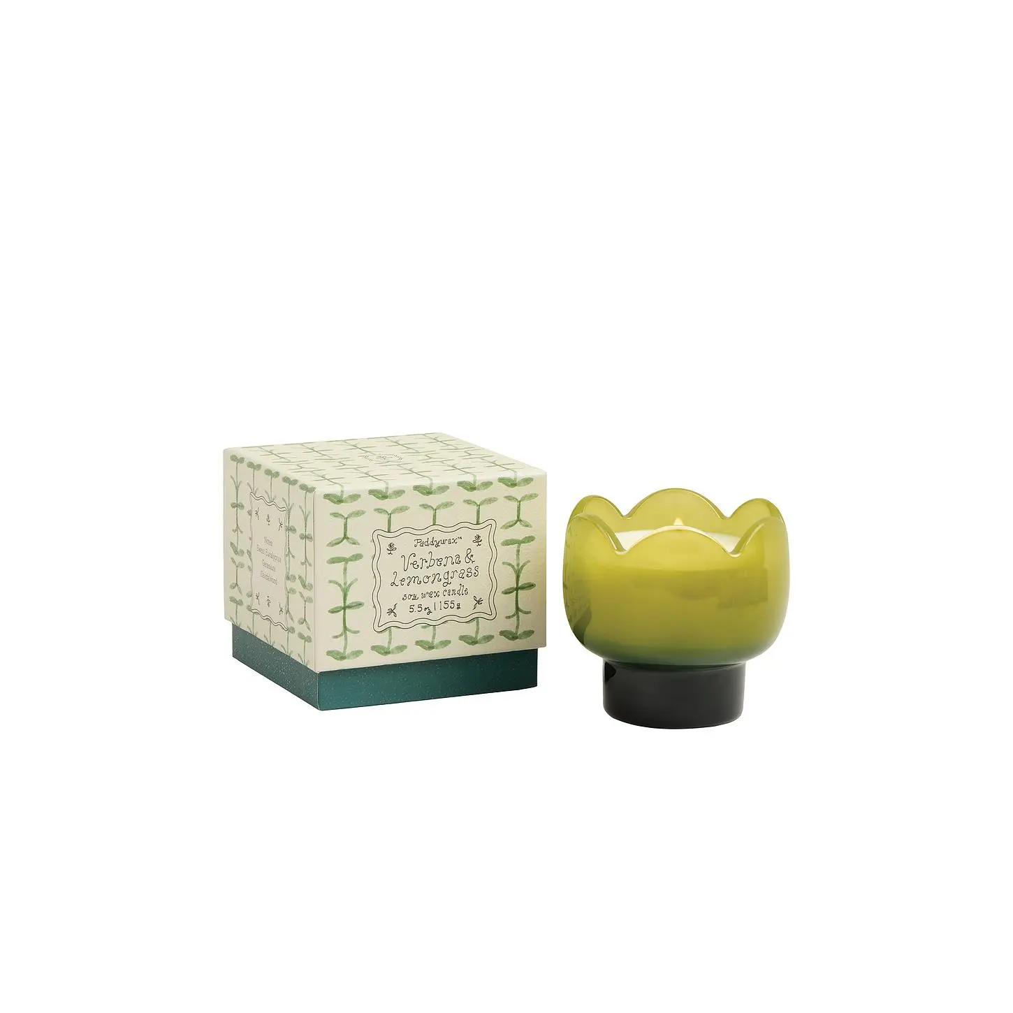 Paddywax Tulip Glass Candle in Verbena & Lemongrass
